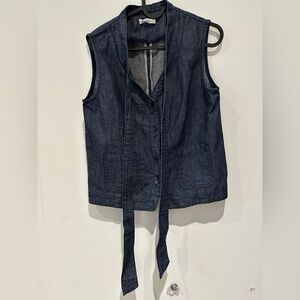 NWOT - Denim Sleeveless Vest by Selfwho